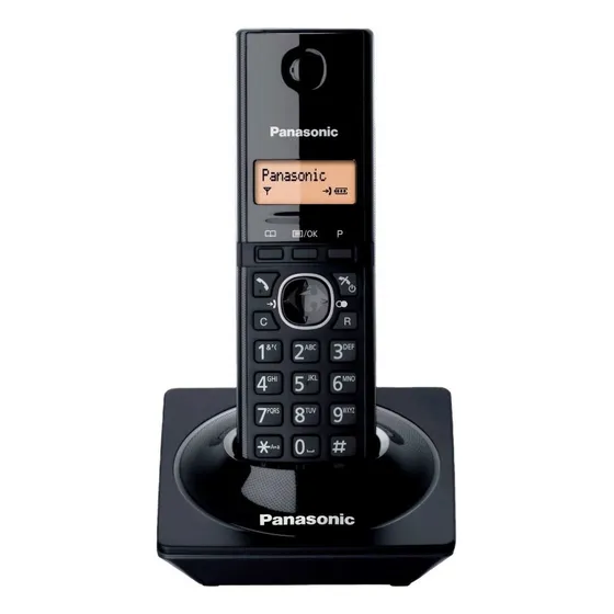 Teléfono Panasonic Kx-tg1711 Inalámbrico - Color Negro