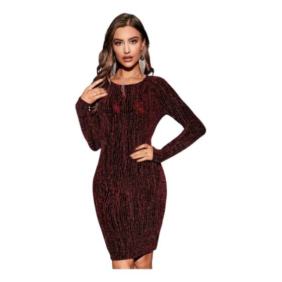 Vestido Shein Ajustado Brillante