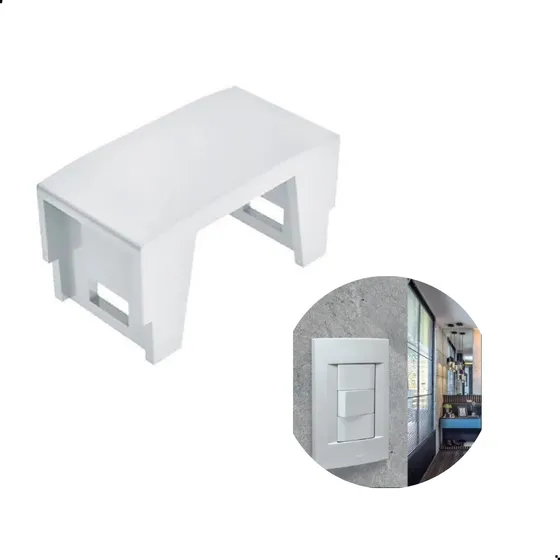 Bloco Pezzi Cego Branco Preto Pra Caixa Tomada Qtmov/dutotec