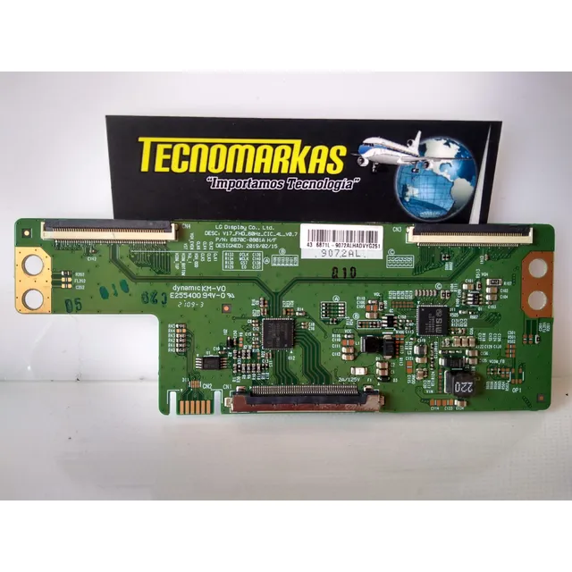Tarjeta T-com  Tv Challenger Modelo: Led 43lwsmart