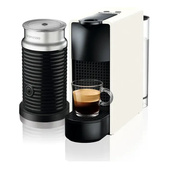 Cafetera Nespresso Essenza Mini Con Espumador De Leche Color Blanco