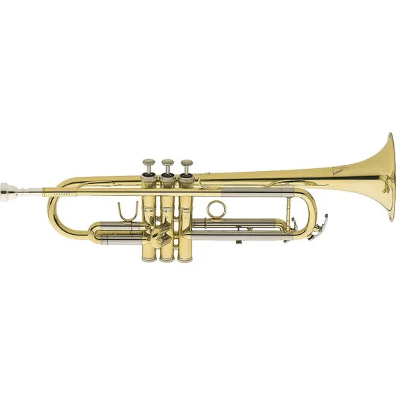 Trompete Eagle TR504 Sib com acabamento laqueado inclui estojo