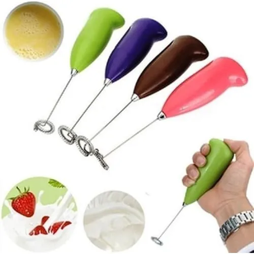 Batidor Espumador Portatil Cafe Bebidas Leche Barista