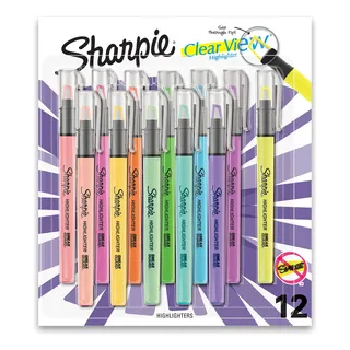 Iluminador Sharpie Clear View Con Punta Cincelada Transparen Iluminador Sharpie Clear View Con Punta Cincelada Transparen
