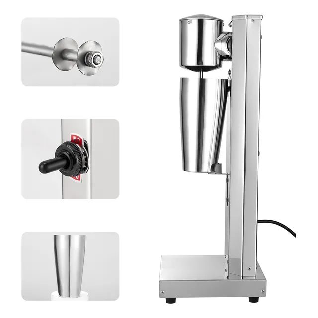 Batedor De Milk Shake Copo Inox 1 Haste Sorveteira 110 V