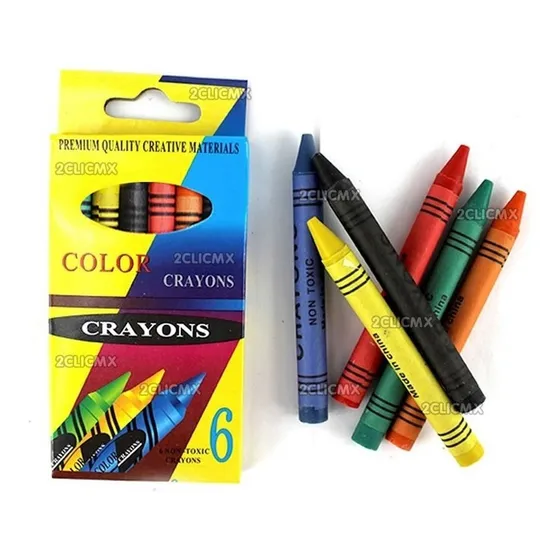 Crayones 10 Cjs. Con 6 Pzs C/u Total De 60 Escuela Fiesta