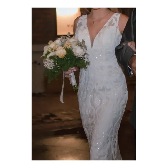 Vestido De Novia Sirena Blanco Casamiento Boda