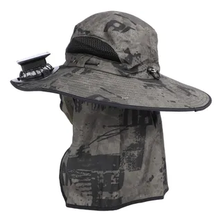 Gorro De Pesca Con Ventilador Solar, Ala Ancha, Protector So Gorro De Pesca Con Ventilador Solar, Ala Ancha, Protector So