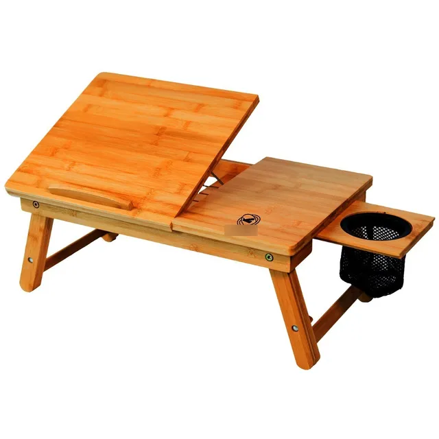 Mesa Plegable Yoliplanet De Bambú Ajustable Para Portátil