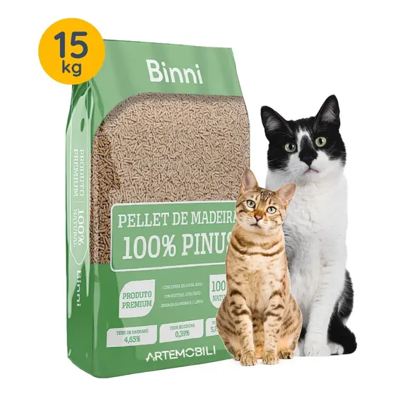 Granulado Higiênico De Madeira Para Pets De 15kg