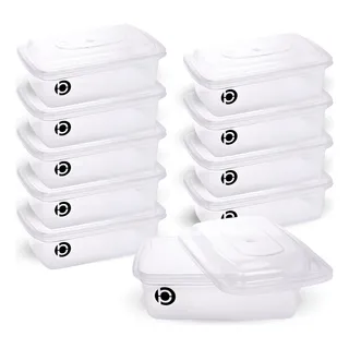 Pote Marmita Comidas Mantimentos Congelador Kit 10 Un. 750ml Pote Marmita Comidas Mantimentos Congelador Kit 10 Un. 750ml