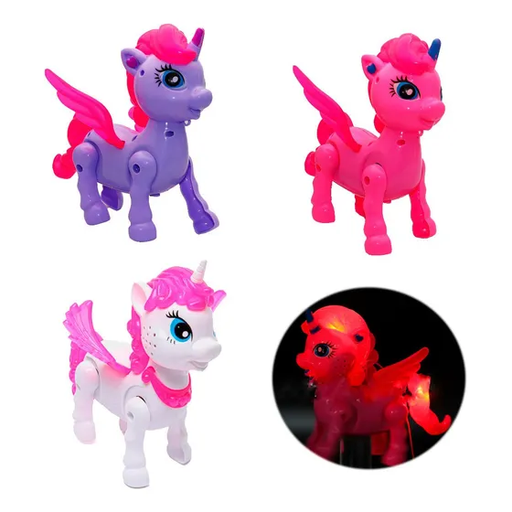 Juguete De Unicornio Interactivo Musica Camina + Baterias