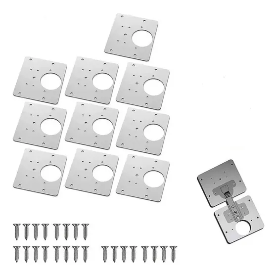 10pz Herramienta Montaje Armario Muebles Reparación Bisagra