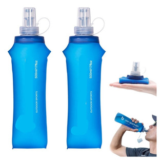 Botella De Agua Plegable, 500ml Soft Flask De Tpu, Botella Botella De Agua Plegable, 500ml Soft Flask De Tpu, Botella