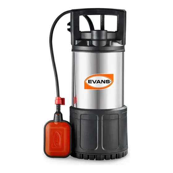 Bomba Sumergible Evans Para Cisterna 1hp 127v 30-50 Psi Sc Color Negro y Silver