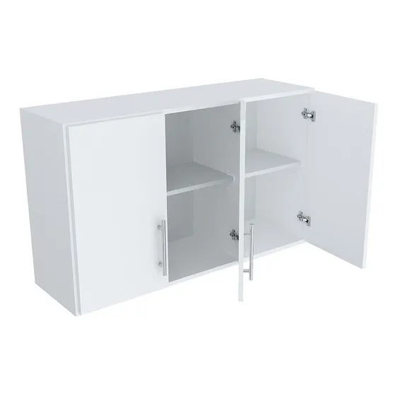 Mueble Alacena Cocina 3 Puertas Melamina 120cm Color Blanco