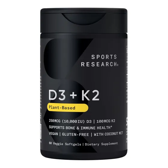 Suplemento de vitamina D3 de 60 onzas de Sports Research