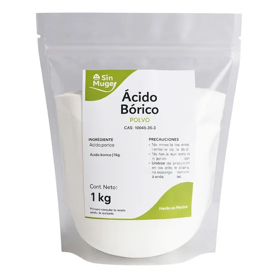 Ácido Bórico Sin Mugre Puro 1 Unidad 1 Kg