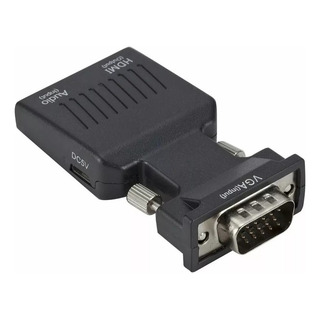 Conversor Adaptador 1080p Vga Para Hdmi Com Áudio Pc Monitor Conversor Adaptador 1080p Vga Para Hdmi Com Áudio Pc Monitor