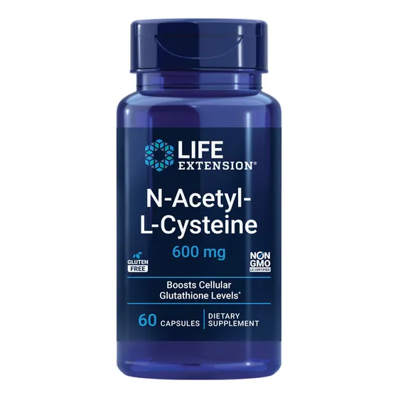 Suplemento Life Extension De N-acetil-l-cisteína (nac) 600 M