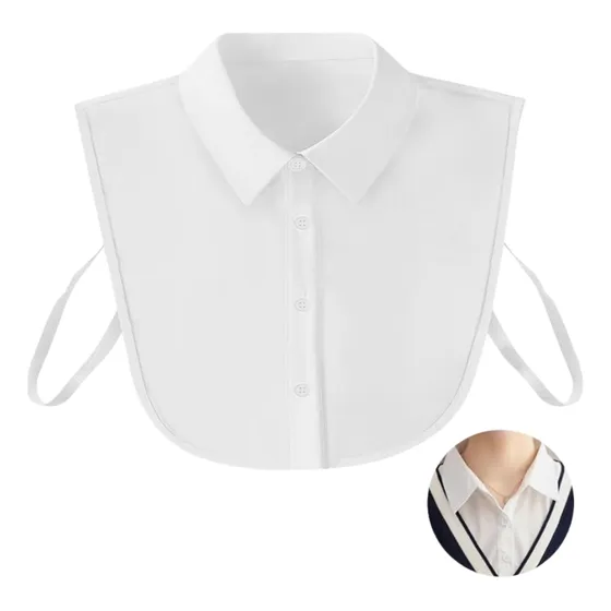 Cuello Falso Desmontable, Cuello Dickey, Camisa Falsa