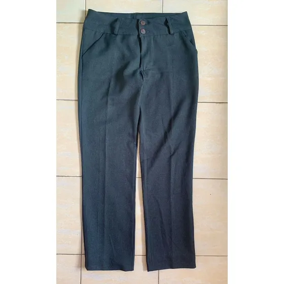 Pantalon De Vestir De Dama Clásico Gris Talla M