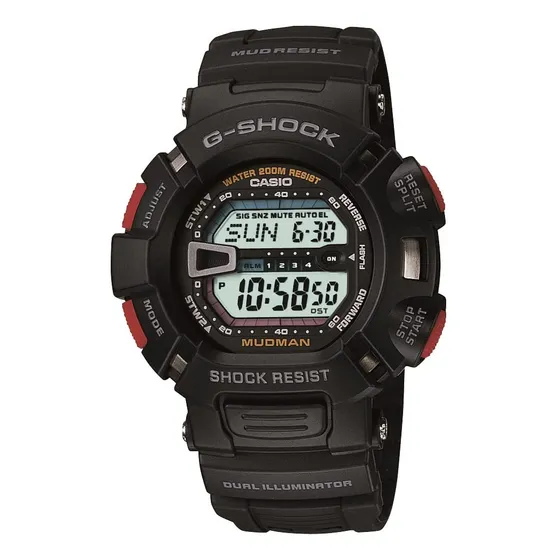 Relógio Com Iluminador Super Duplo Casio G-shock Mudman G900