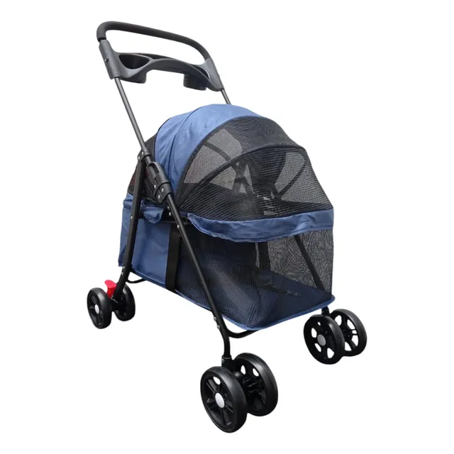 Coche Paseador Pequeño Plegable Para Mascotas Perros Gatos