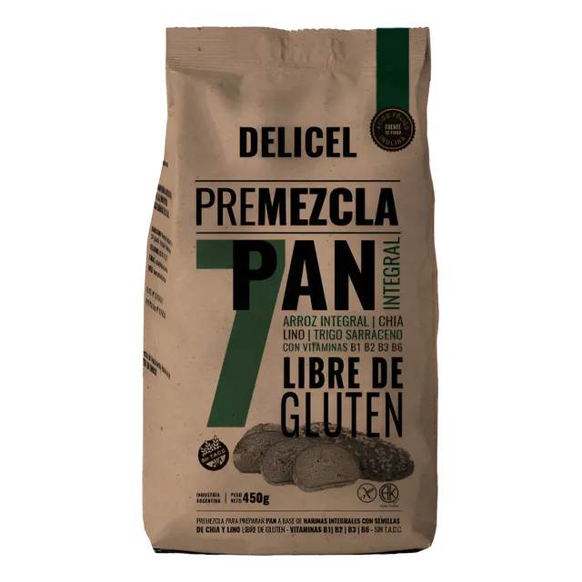 Premezcla Pan Integral Sin Tacc Delicel X500grs