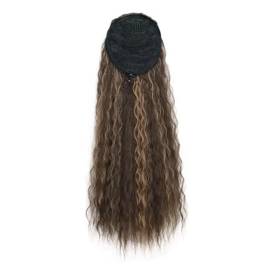 Coleta De Pelo Rizado Afro Rizado For Mujer, Extensión Con