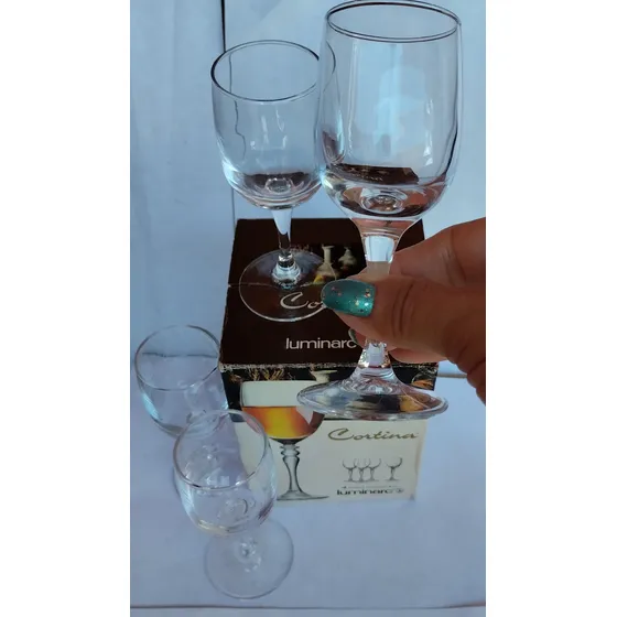 Juego Copas Cristal Luminarc France