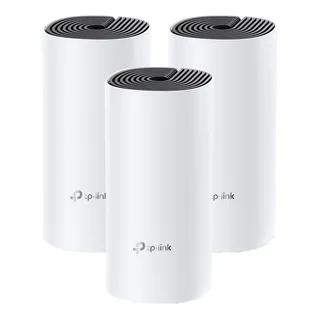 Kit De Roteadores Sistema Wi-fi Mesh Ac1200 Deco M4 (3-pack) Cor Branco/preto Tp-link Bivolt Kit De Roteadores Sistema Wi-fi Mesh Ac1200 Deco M4 (3-pack) Cor Branco/preto Tp-link Bivolt