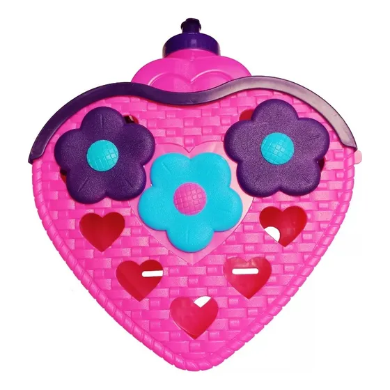 Canasto Forma De Corazón Niña + Cantimplora Para Bicicleta