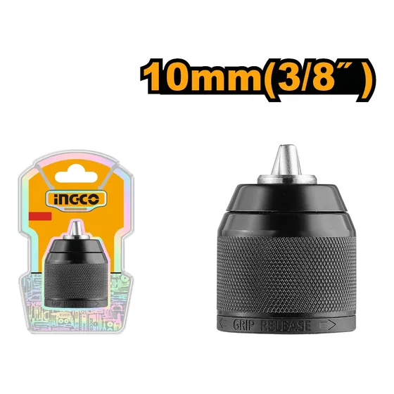 Mandril Metalico 10mm 3/8 Automatico Sin Llave Ingco Kc10201