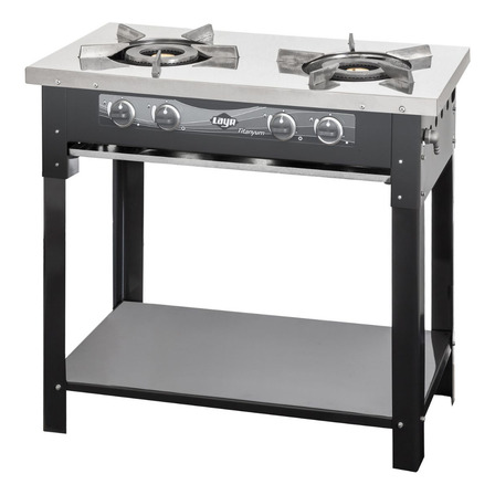 Fogão Titanyum Inox Industrial 2 Bocas - Layr Fogão Titanyum Inox Industrial 2 Bocas - Layr
