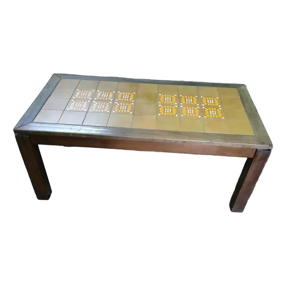 Mesa Ratona Retro De Madera Decada Del 70 Base Ceramicos