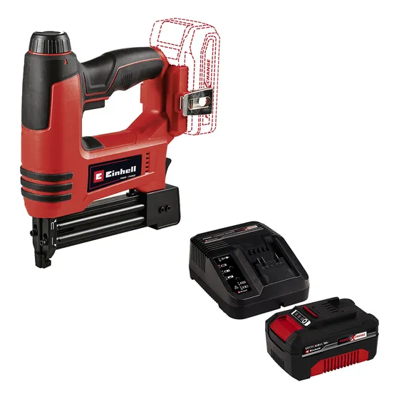 Engrapadora-clavadora + Starter Kit 4.0ah 18v 18 Einhell