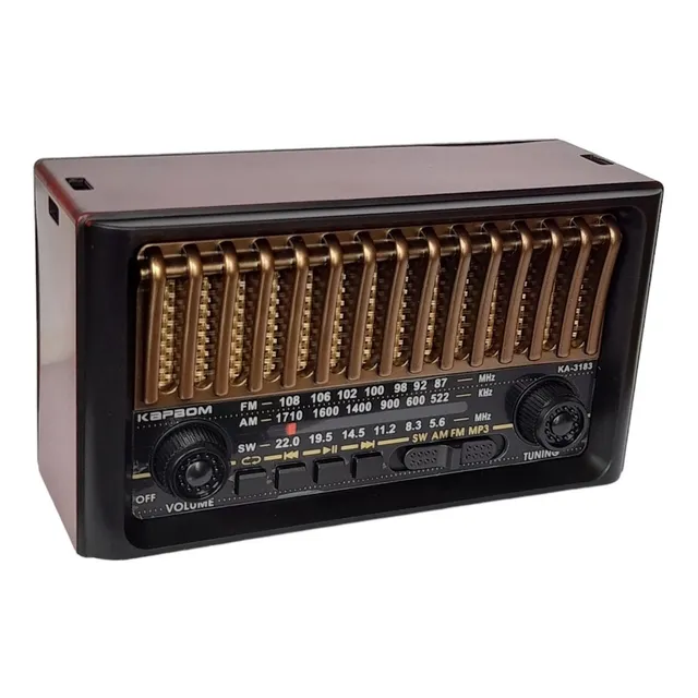 Rádio Retro Vintage Antigo Bluetooth Am Fm Sd Usb Mp3 Mini