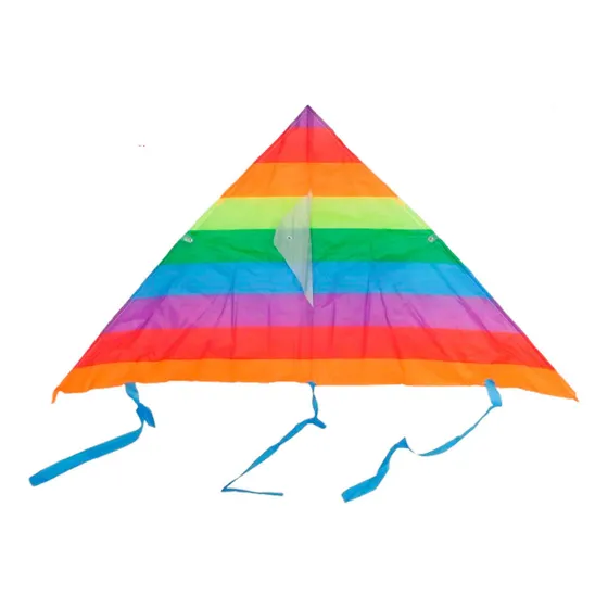 Barrilete Cometa Arcoiris Triangular 90 X 50 Cm Multicolor