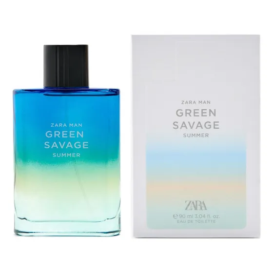 Perfume Zara Green Savage Summer 90ml Edt Hombres