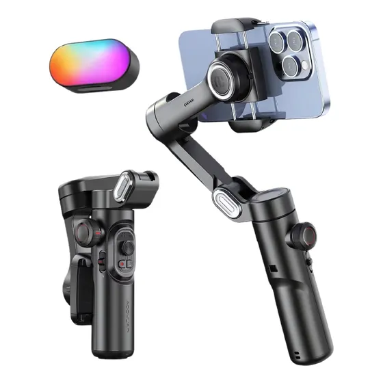Estabilizador Gimbal Celular Aochuan 3 Eje +luz Rgb Smart Xe