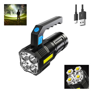 Lámparas Linterna De Mano Recargable Led Portátil Y Compacta Lámparas Linterna De Mano Recargable Led Portátil Y Compacta