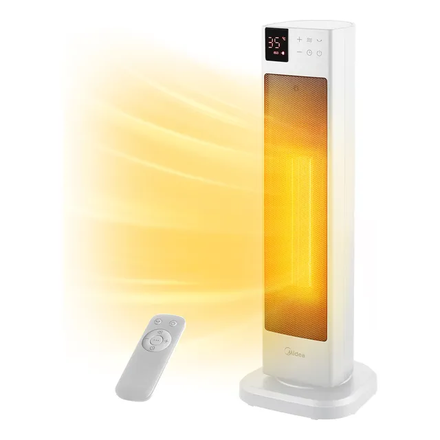 Calentador Calefactor Midea Cerámico Eléctrico 2-1 | 23- Dual Flow Blanco