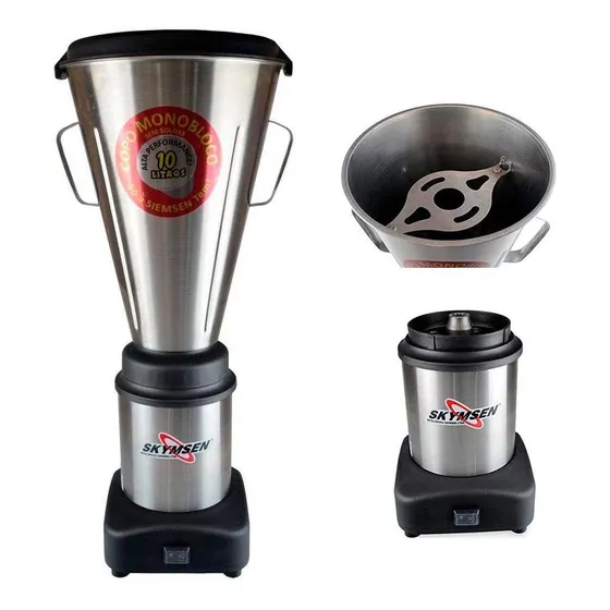 Liquidificador Copo Monobloco Inox 10 Litros Bivolt Skymsen