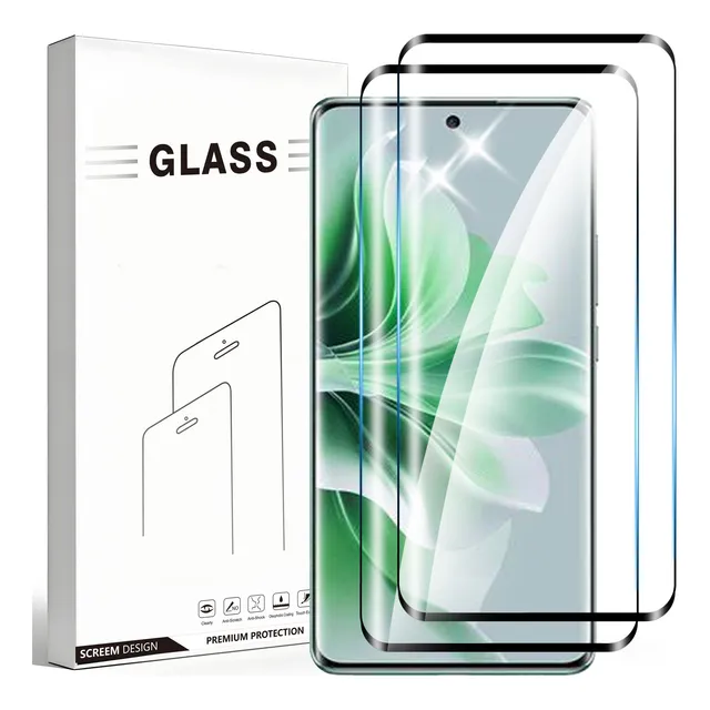 2 Micas Vidrio Cristal Templado Curvo 3d Para Oppo Reno11