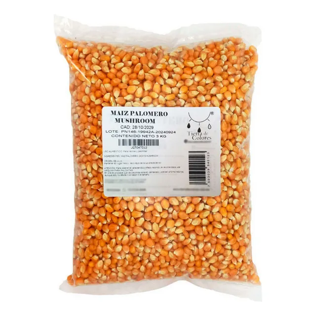 Maiz Palomero Mushroom 3 Kg Palomitas Hongo O Redondas