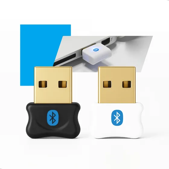 Adaptador Receptor Usb Bluetooth 5.0 Plug And Play Note Pc