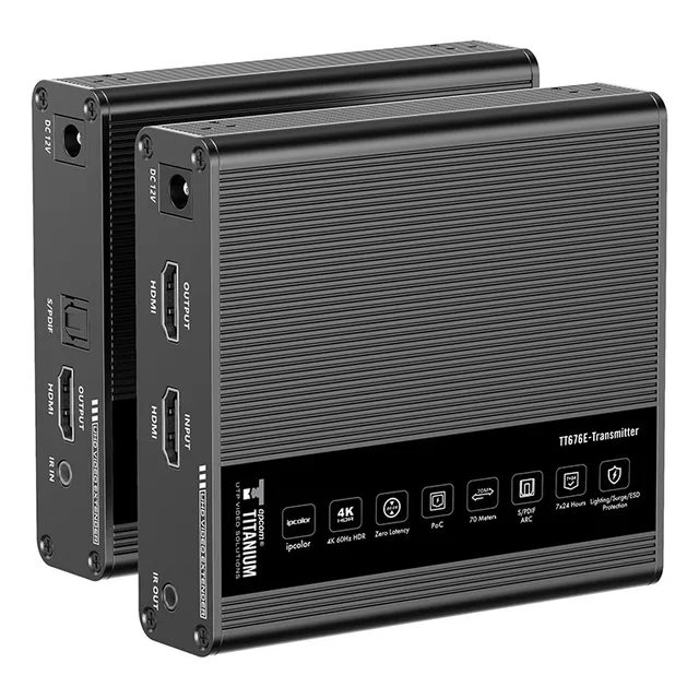 Kit Extensor, Por Cable Utp Hasta 70 Metros 4k Epcom Tt-676e