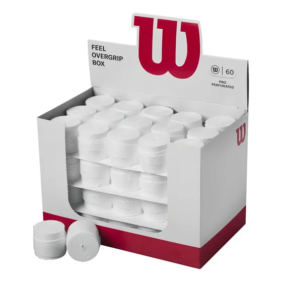 Cubre Grip Wilson - Pro Overgrip Perforated - Tenis Color Blanco