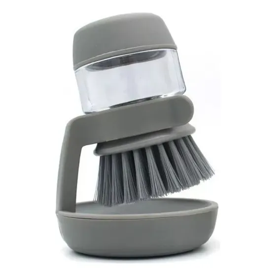 Cepillo Dispensador De Jabón Liquido Con Base Hogar Cocina